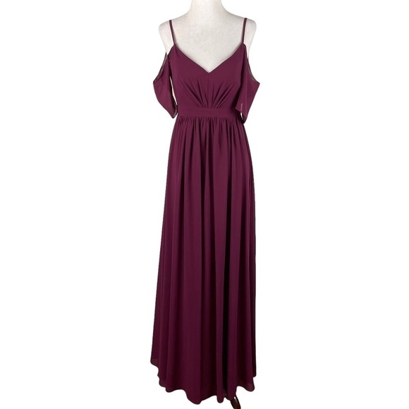 Lulus Burgundy Maxi Dress - Picture 1 of 11